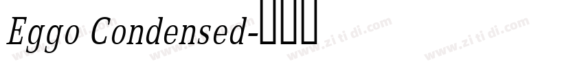 Eggo Condensed字体转换